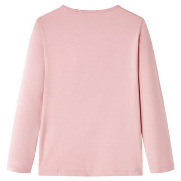 Kinder-Langarmshirt Hellrosa 128
