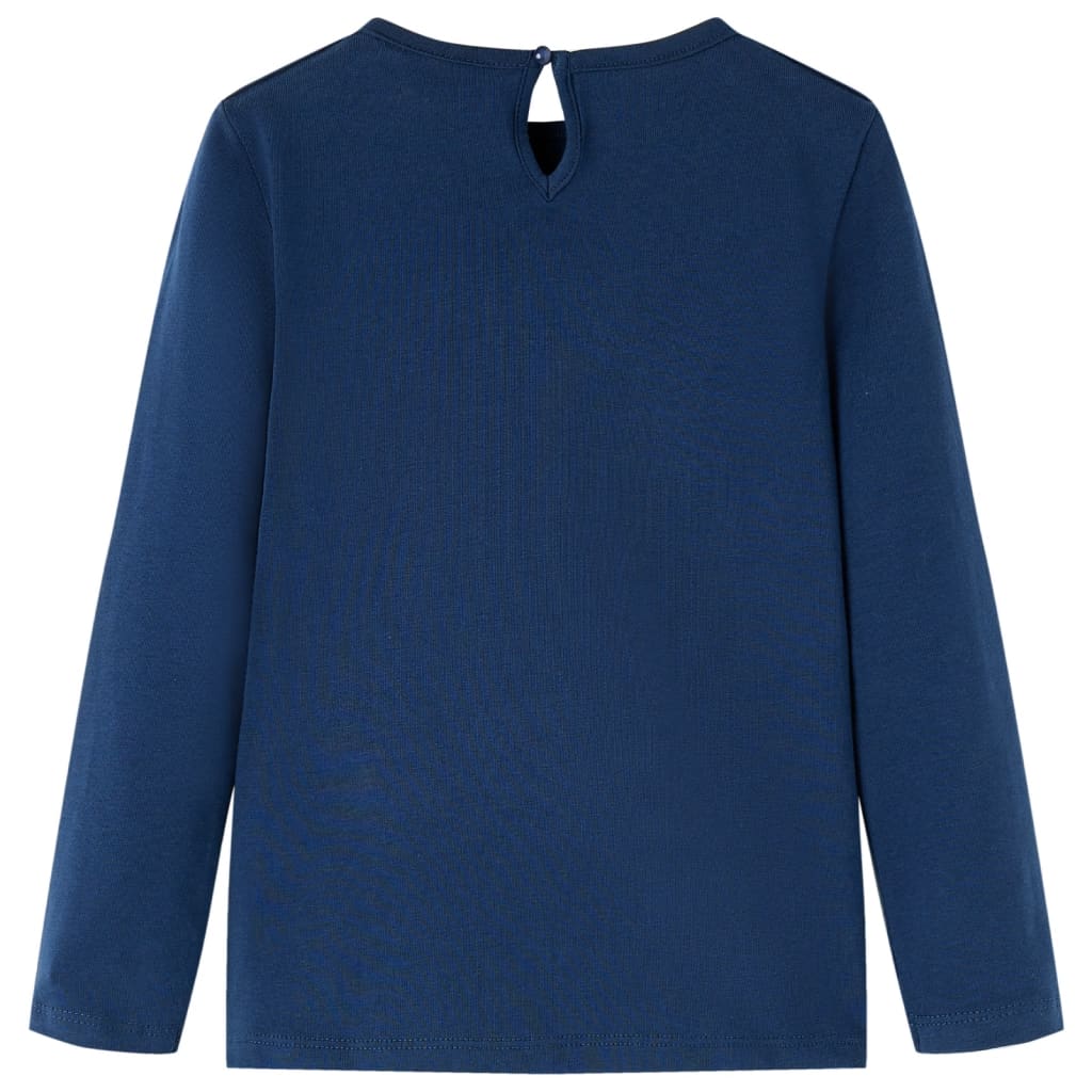T-shirt manches longues enfant bleu marine 104