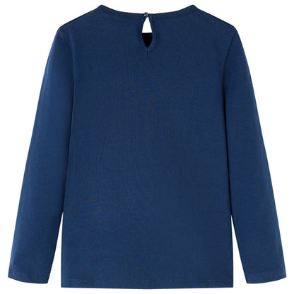 T-shirt manches longues enfant bleu marine 104