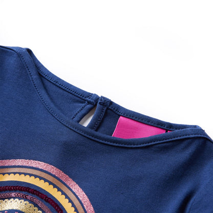 T-shirt manches longues enfant bleu marine 104