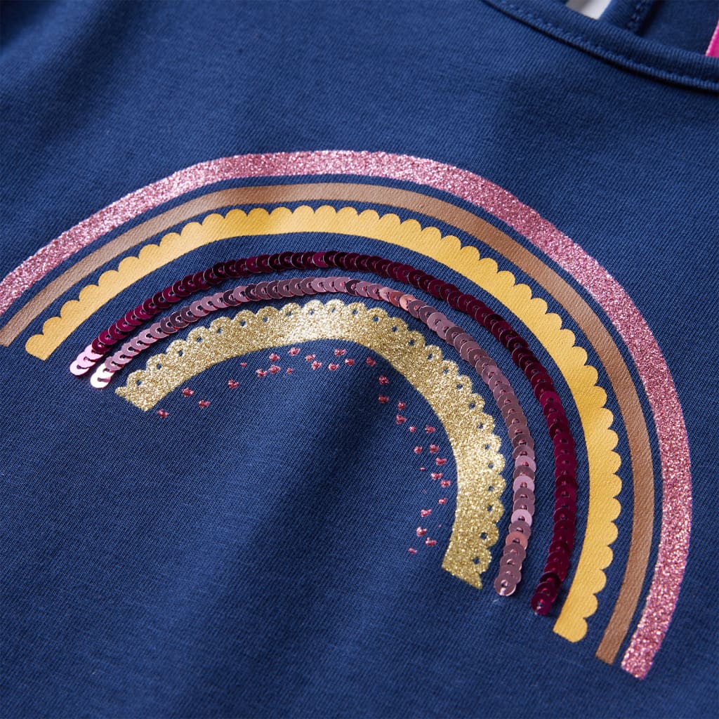 T-shirt manches longues enfant bleu marine 104
