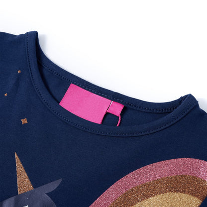 T-shirt manches longues enfant bleu marine 104