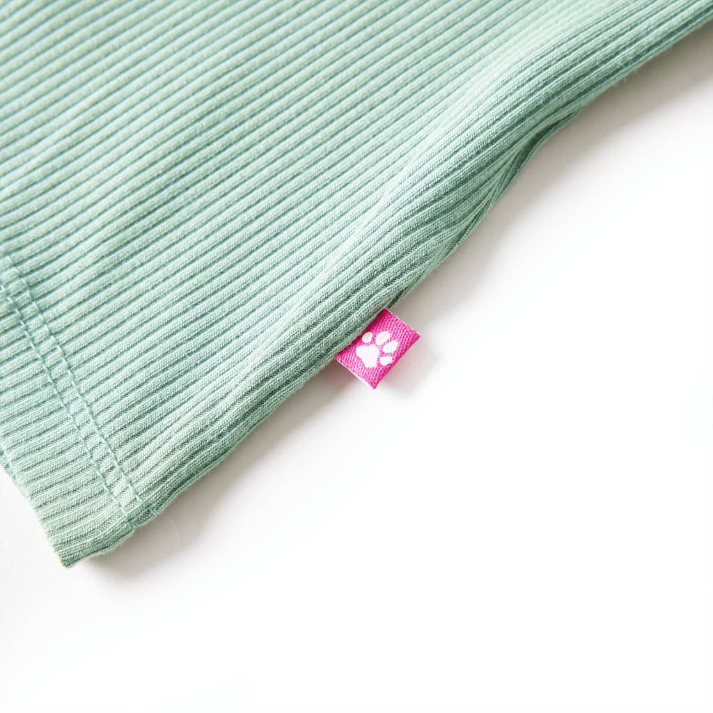 T-shirt à manches longues pour enfant Col roulé léger Vert menthe foncé 140