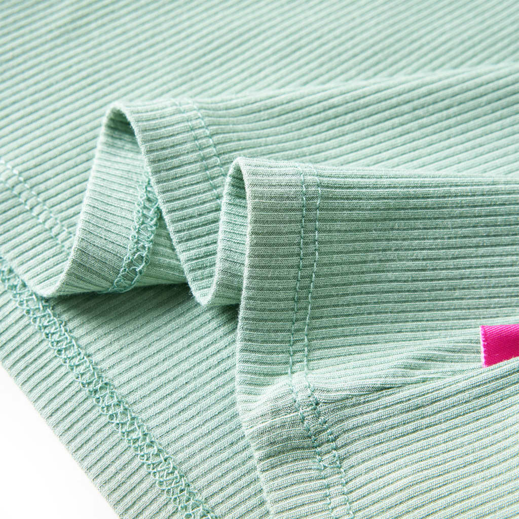 T-shirt à manches longues pour enfant Col roulé léger Vert menthe foncé 140