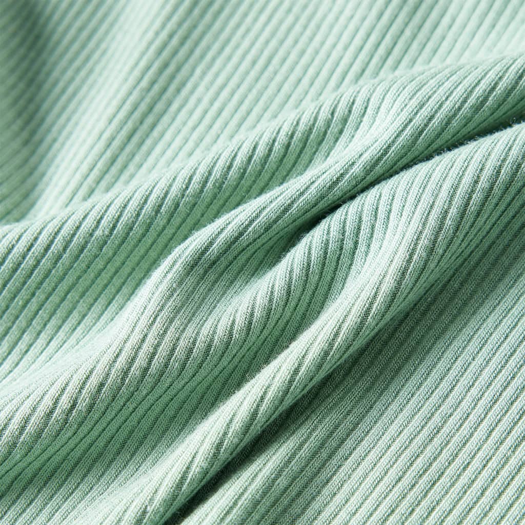 T-shirt à manches longues pour enfant Col roulé léger Vert menthe foncé 140