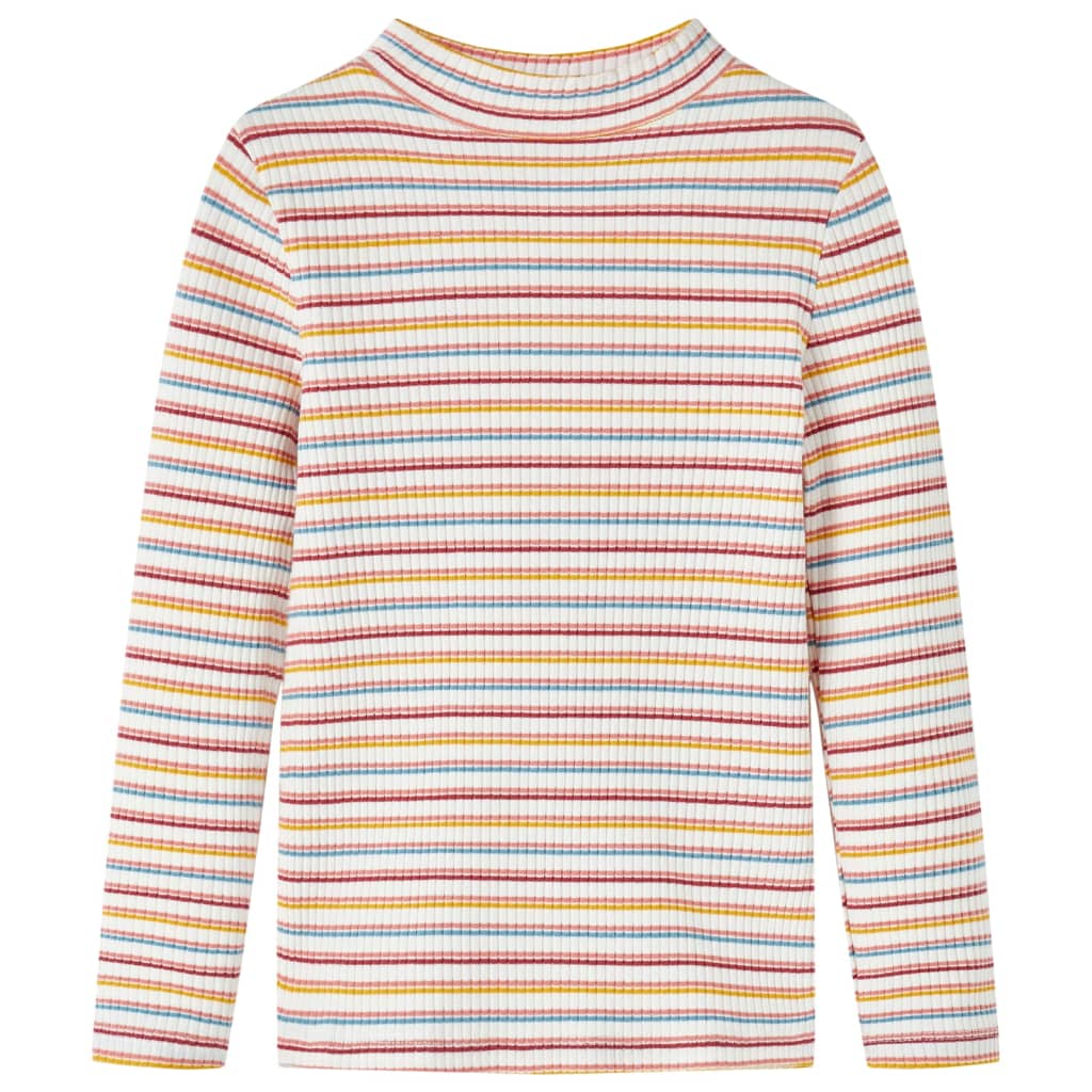 T-shirt manches longues enfant col roulé écru 128
