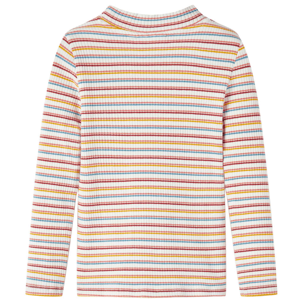 T-shirt manches longues enfant col roulé écru 128