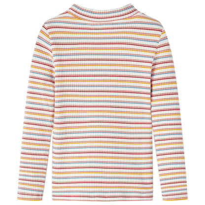 T-shirt manches longues enfant col roulé écru 128