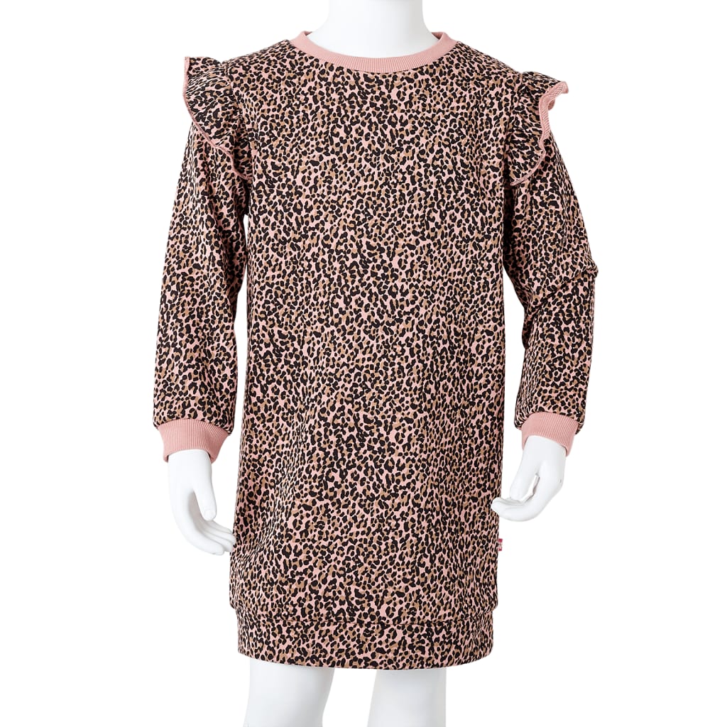 Robe pull enfant rose moyen 104