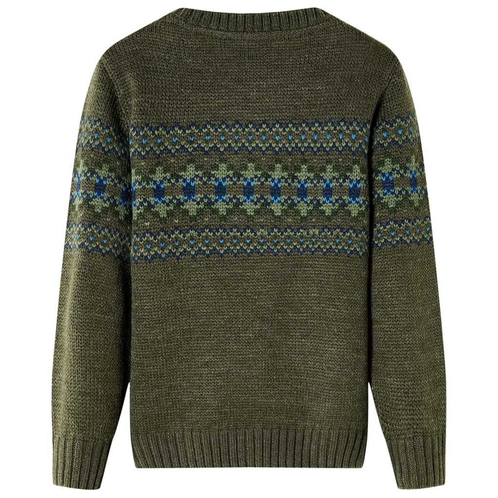 Pull tricoté enfant kaki 116