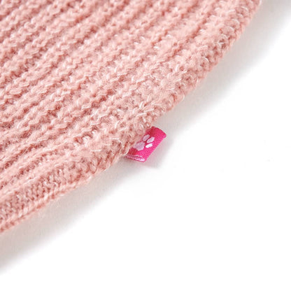 Gilet sans manches tricoté pour enfant rose clair 104