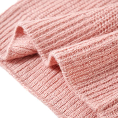 Gilet sans manches tricoté pour enfant rose clair 104