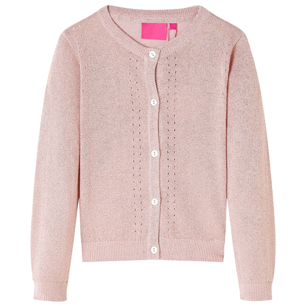 Cardigan enfant rose clair 104