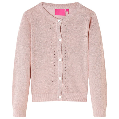 Cardigan enfant rose clair 104