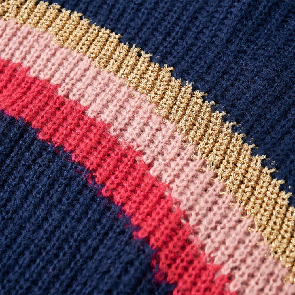 Pull enfant tricoté bleu marine 104