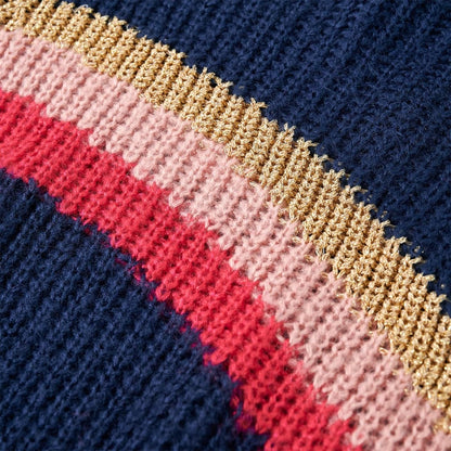 Pull enfant tricoté bleu marine 104