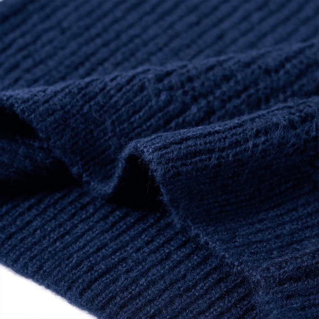 Pull enfant tricoté bleu marine 104