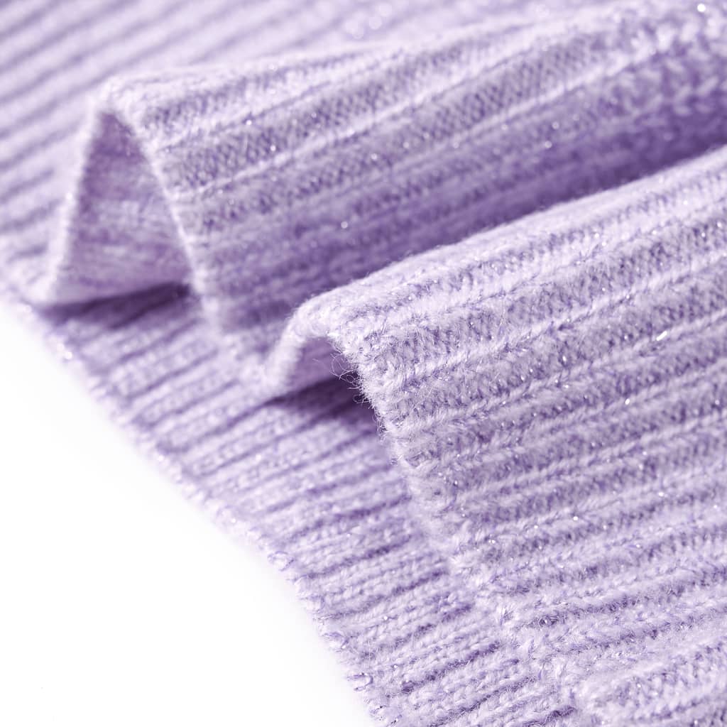 Gilet pull enfant tricoté Lilas clair 128