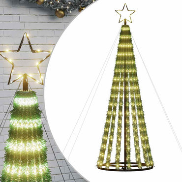 vidaXL LED Weihnachtsbaum 275 LEDs Warmweiß 180 cm