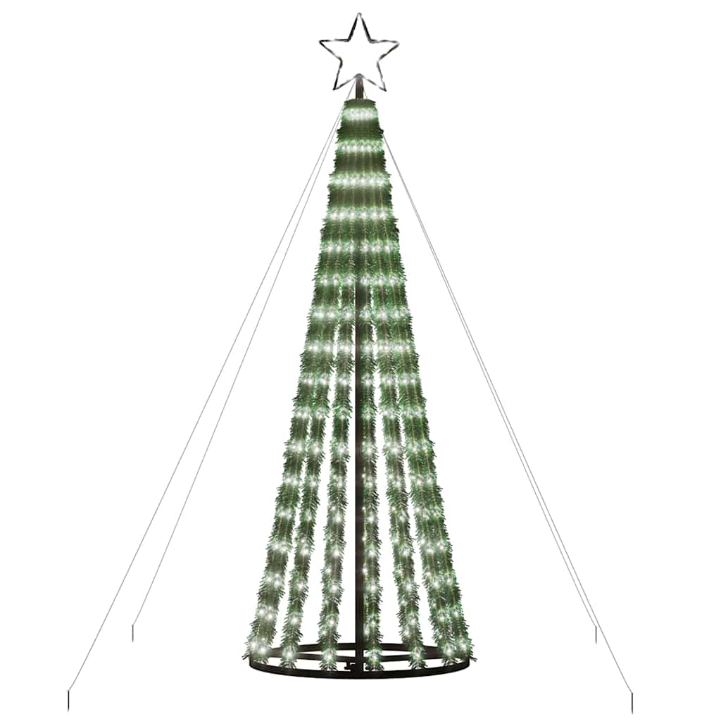 vidaXL Sapin de Noël LED 275 LED Blanc froid 180 cm