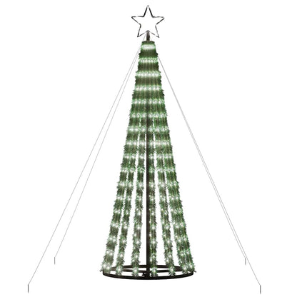 vidaXL Sapin de Noël LED 275 LED Blanc froid 180 cm
