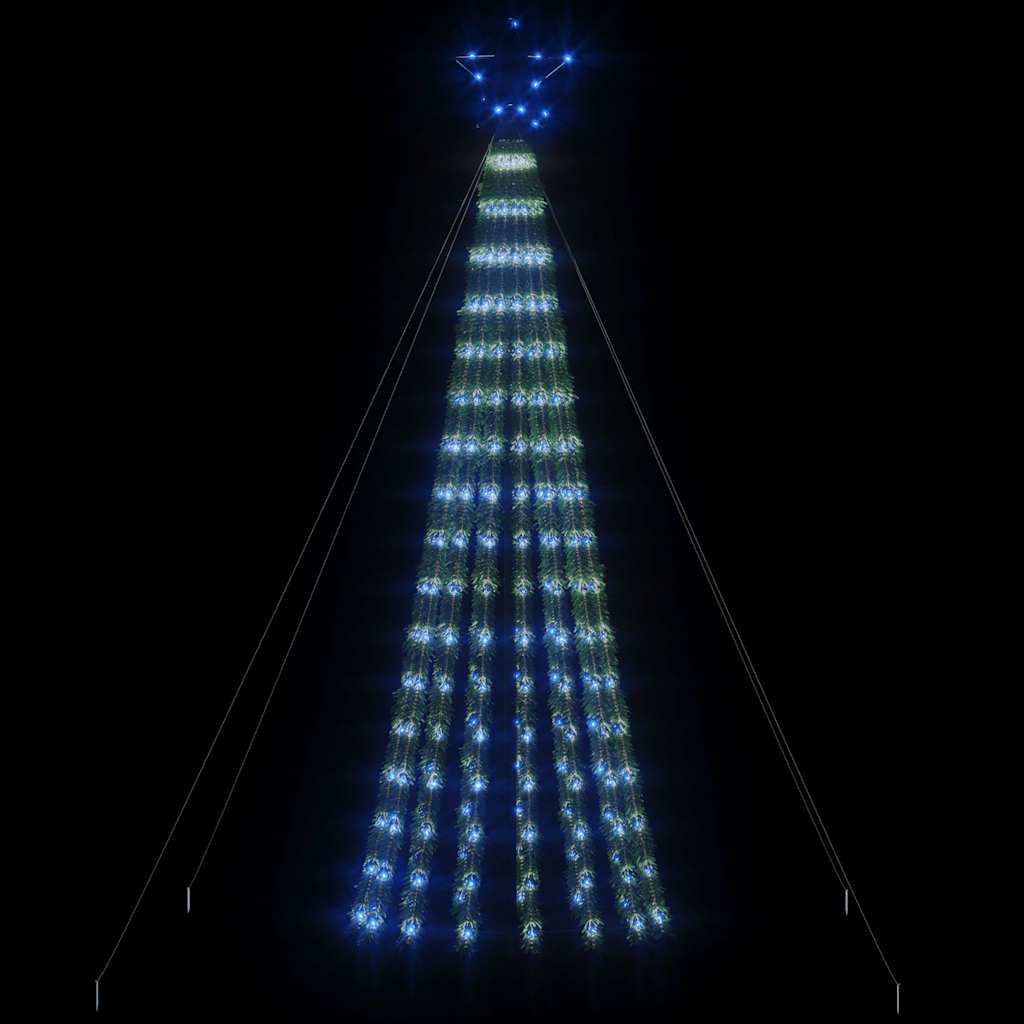 vidaXL LED Weihnachtsbaum 275 LEDs Blau 180 cm
