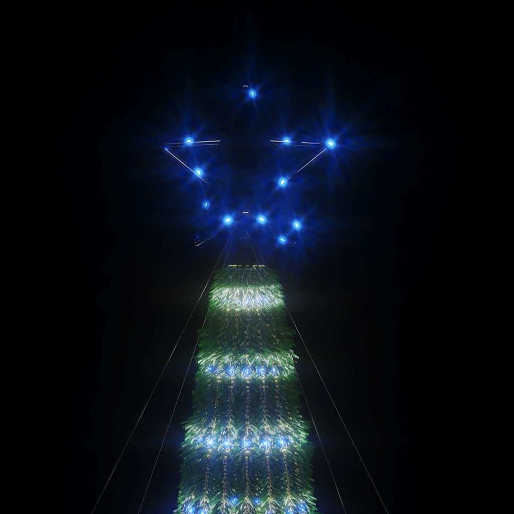 vidaXL LED Weihnachtsbaum 275 LEDs Blau 180 cm