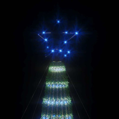 vidaXL LED Weihnachtsbaum 275 LEDs Blau 180 cm