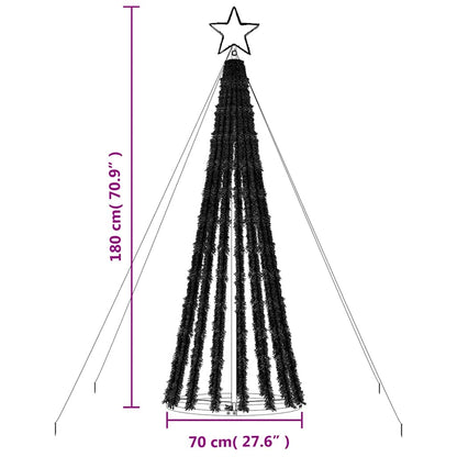 vidaXL LED Weihnachtsbaum 275 LEDs Blau 180 cm