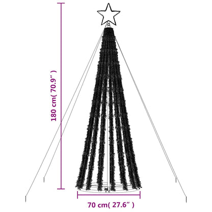 vidaXL LED Weihnachtsbaum 275 LEDs Mehrfarbig 180 cm