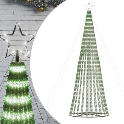 vidaXL LED Weihnachtsbaum 688 LEDs Kaltweiß 300 cm