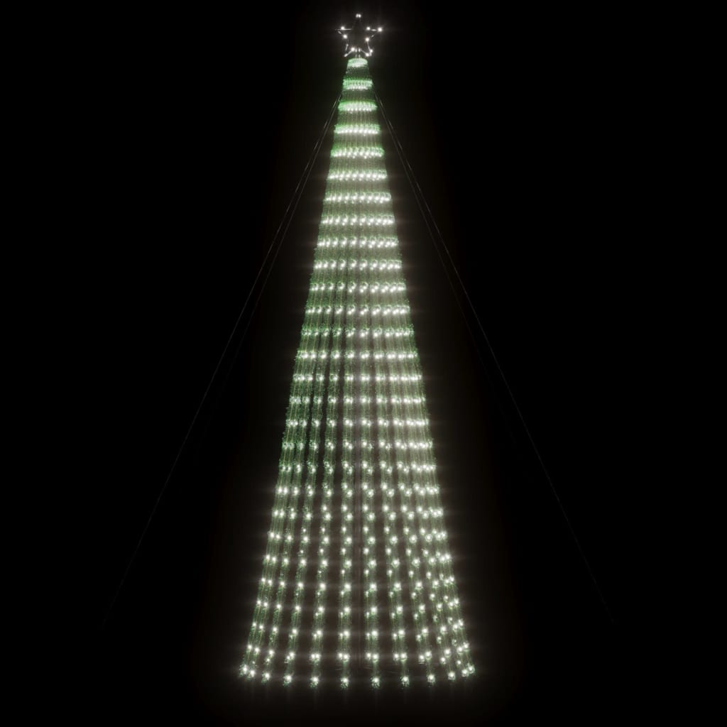vidaXL LED Weihnachtsbaum 688 LEDs Kaltweiß 300 cm