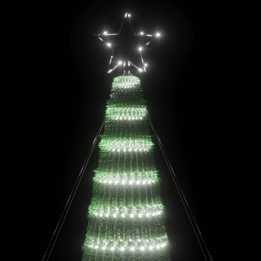 vidaXL LED Weihnachtsbaum 688 LEDs Kaltweiß 300 cm