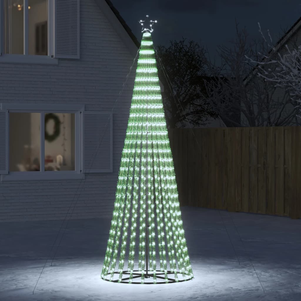 vidaXL LED Weihnachtsbaum 688 LEDs Kaltweiß 300 cm