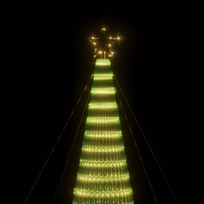 vidaXL LED Weihnachtsbaum 1544 LEDs Warmweiß 500 cm