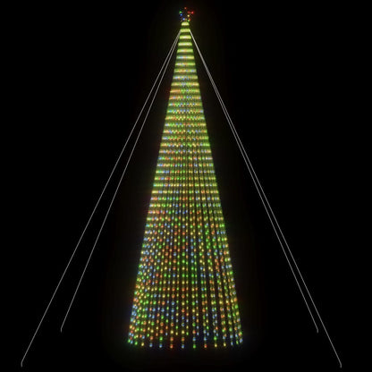 vidaXL Sapin de Noël LED 1544 LED Multicolore 500 cm