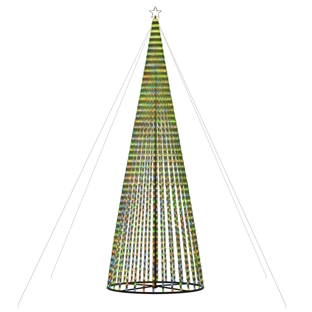 vidaXL Sapin de Noël LED 1544 LED Multicolore 500 cm