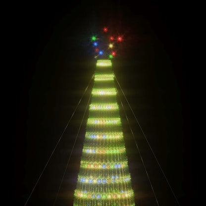 vidaXL Sapin de Noël LED 1544 LED Multicolore 500 cm