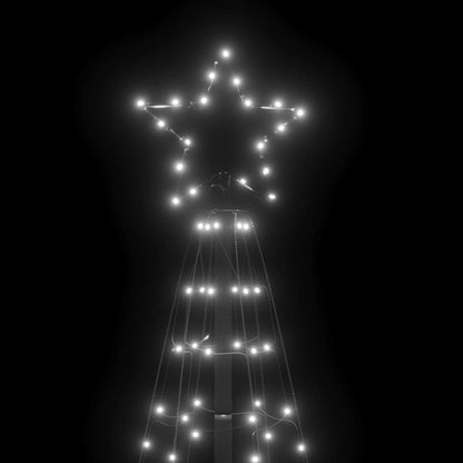 vidaXL LED-Weihnachtsbaum mit Erdspießen 220 LEDs Kaltweiß 180 cm