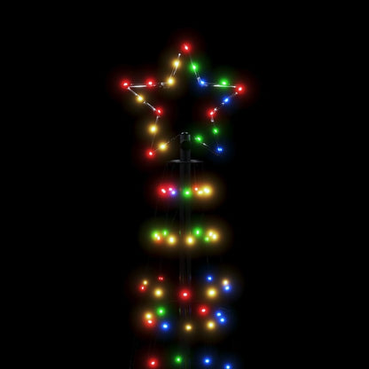 vidaXL LED-Weihnachtsbaum mit Erdspießen 570 LEDs Mehrfarbig 300 cm