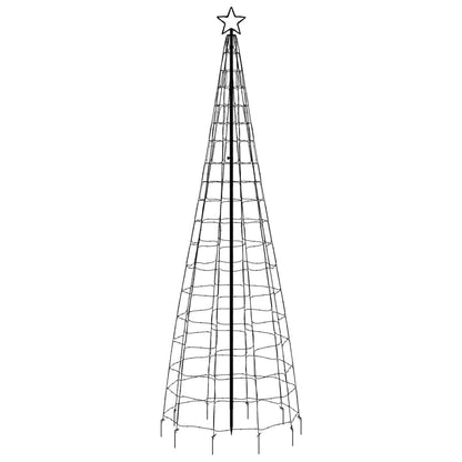 vidaXL Sapin de Noël LED avec piquets de terre 570 LED bleu 300 cm