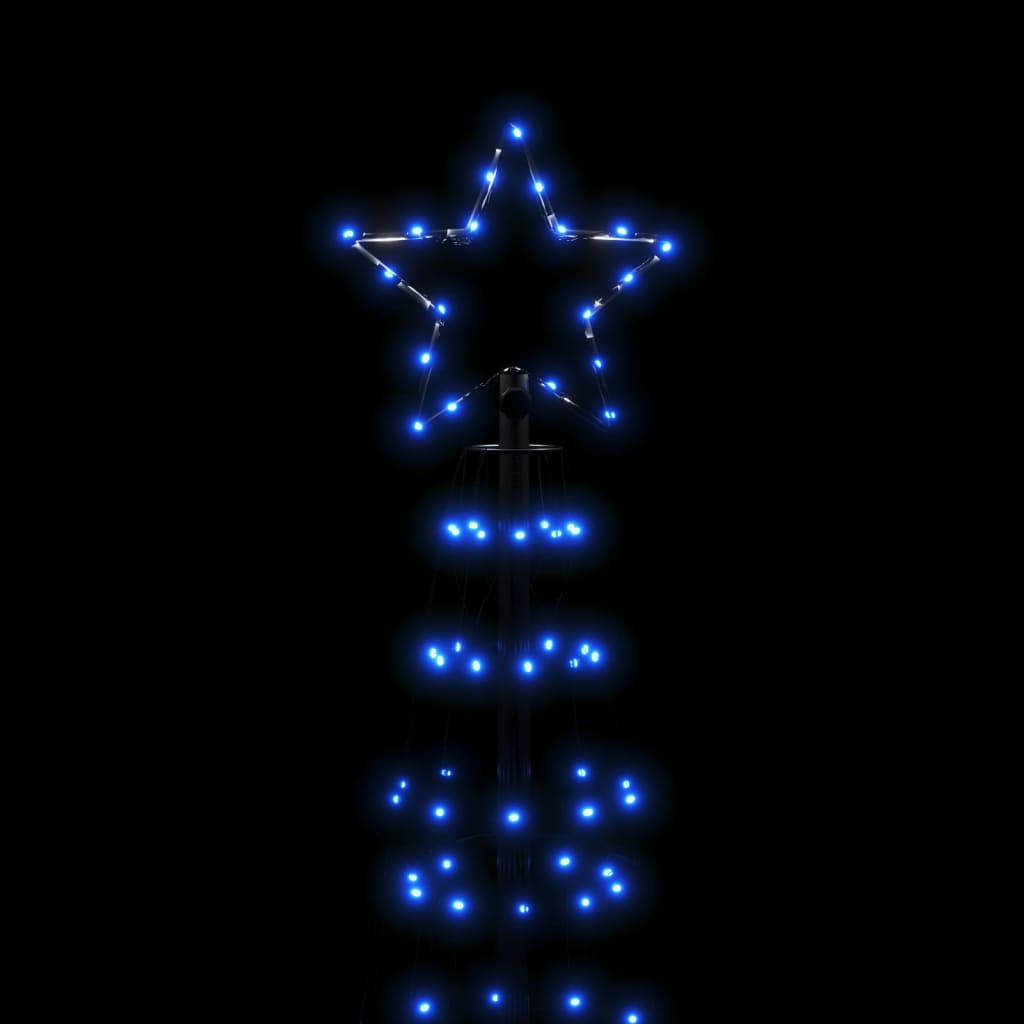 vidaXL Sapin de Noël LED avec piquets de terre 570 LED bleu 300 cm