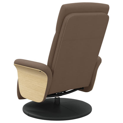 vidaXL Relaxsessel mit Fußteil Braun Stoff