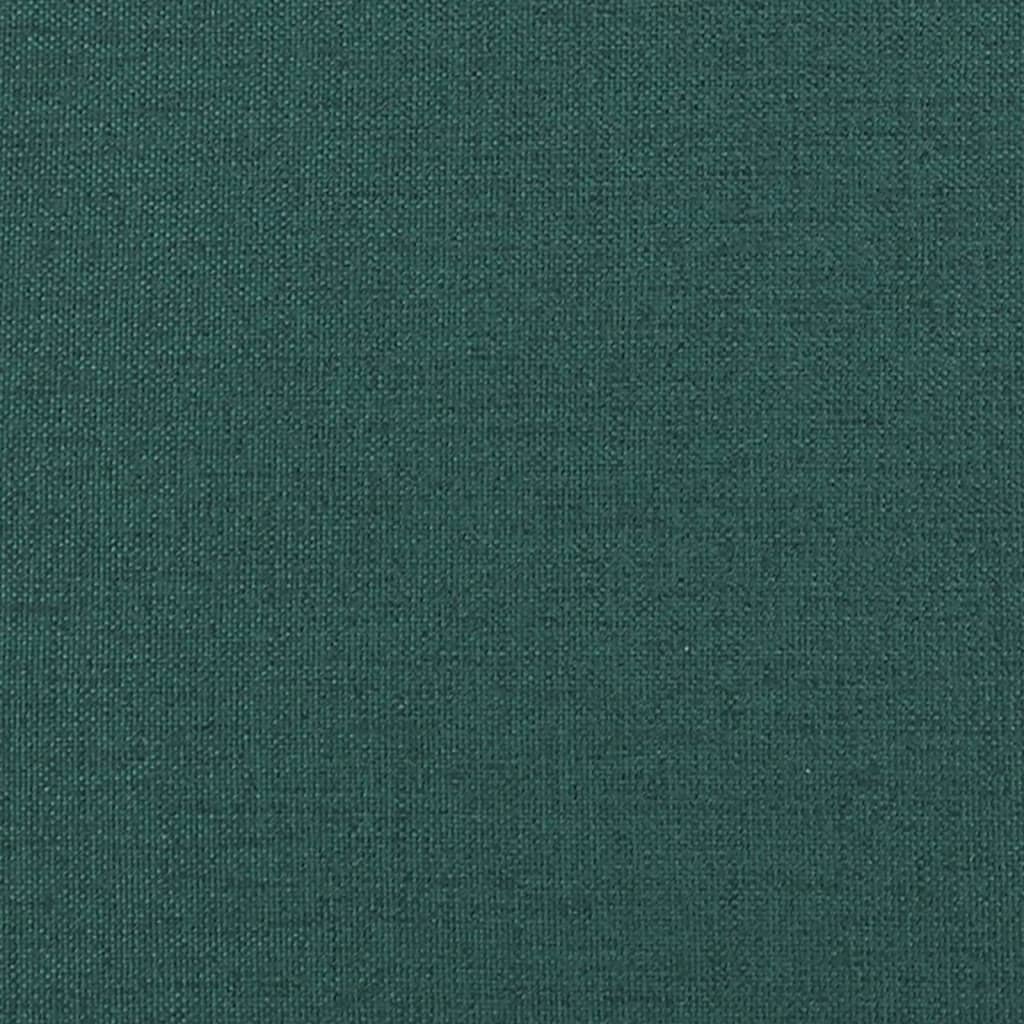 vidaXL Fauteuil relax avec repose-pied Tissu vert foncé