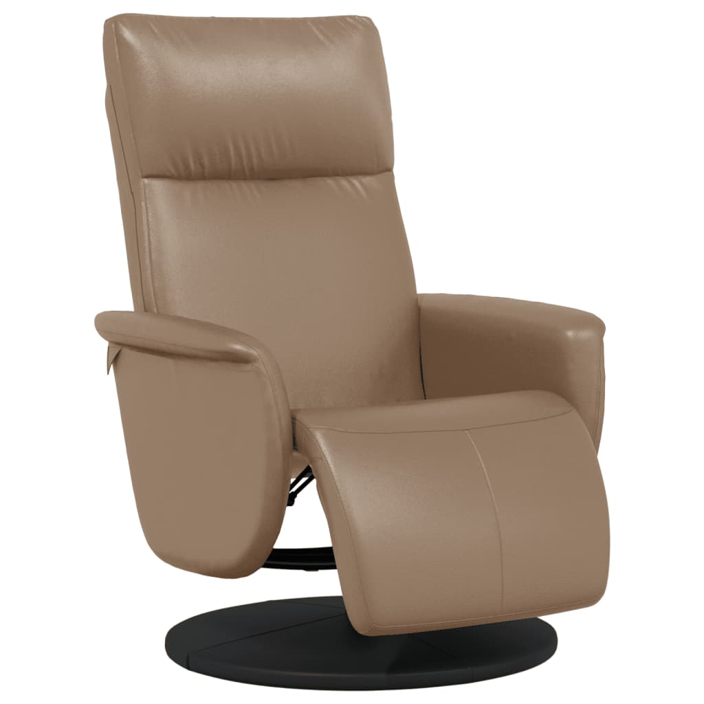 vidaXL Fauteuil de relaxation avec repose-pieds cappuccino-marron similicuir