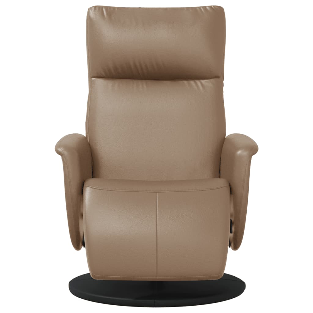 vidaXL Fauteuil de relaxation avec repose-pieds cappuccino-marron similicuir