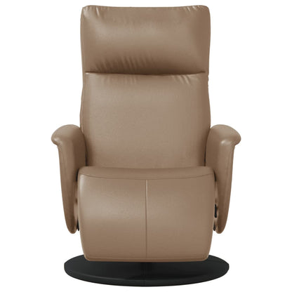 vidaXL Fauteuil de relaxation avec repose-pieds cappuccino-marron similicuir