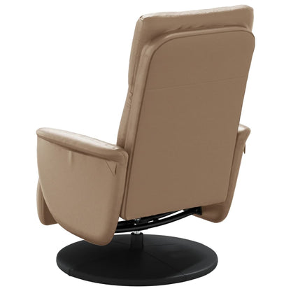 vidaXL Fauteuil de relaxation avec repose-pieds cappuccino-marron similicuir
