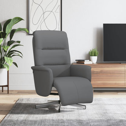 vidaXL Relaxsessel mit Fußteil Dunkelgrau Stoff