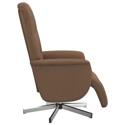 vidaXL Relaxsessel mit Fußteil Braun Stoff